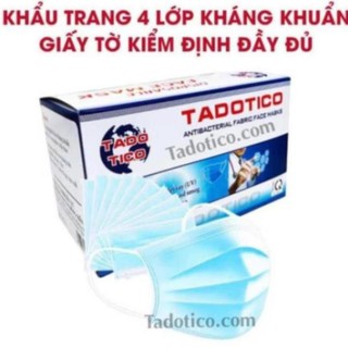 50 cái-khẩu trang y tế 4 lớp cao cấp kháng khuẩn-khẩu trang 4 lớp hàng chuẩn công ty tadotico hàng xuất khẩu