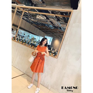 ĐẦM SỌC BO THUN EO (GẠCH)