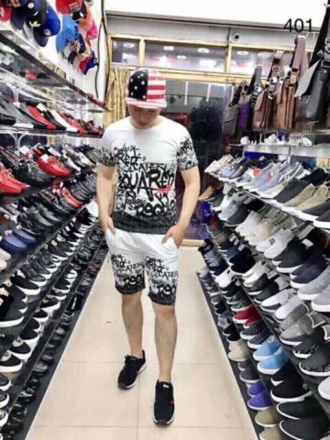 Bộ quần áo nam in hoa văn | BigBuy360 - bigbuy360.vn