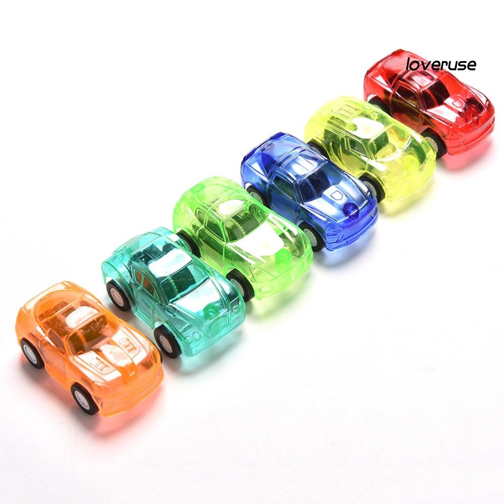 Mô Hình Xe Đồ Chơi Mini Màu Kẹo Ngọt Bằng Nhựa Trong Suốt Cho Bé