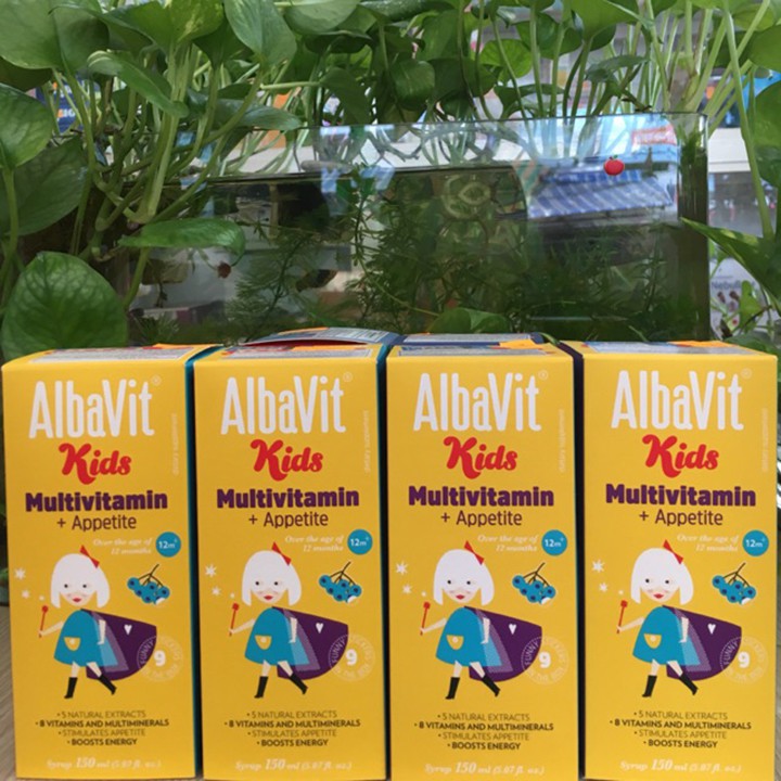 Albavit Kids Multivitamin - Lọ 150ml - Kích Thích Ăn Ngon, Tăng Cường Khả Năng Hấp Thu Dưỡng Chất