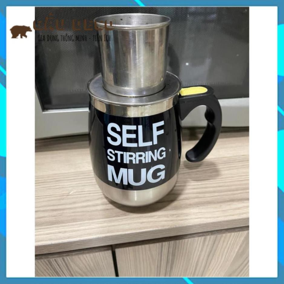 Ly/cốc tự khuấy giữ nhiệt lớn 450ml – Chính hang Auto Magnetic Mug – Khuấy café, thức uống  văn phòng