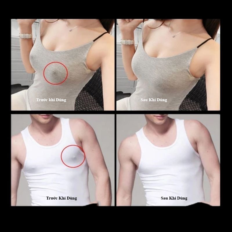 Túi 10 miếng dán ti giấy hình hoa cao cấp