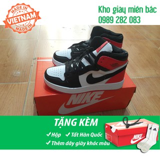 Giày Jordan 1 đỏ trắng (ảnh thật + free ship + fullbox)
