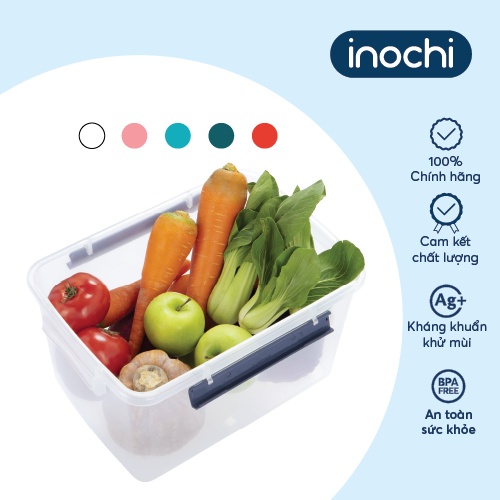 Thùng thực phẩm Inochi- Hokkaido 10L Màu Hồng/Đỏ/Xanh/Trắng