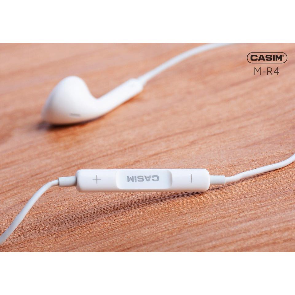 Tai Nghe Casim M-R4 Jack 3.5mm Chất Âm Hay - Có Mic Đàm Thoại - Hàng Chính Hãng