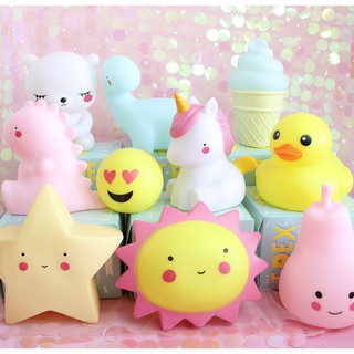 Đèn ngủ silicon hình thú cho bé, đèn ngủ led silicon để bàn siêu cute ( kèm Pin)