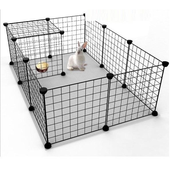 Combo 10 Tấm sắt quây chó mèo 35x35cm + 20 chốt nhựa - jpet shop