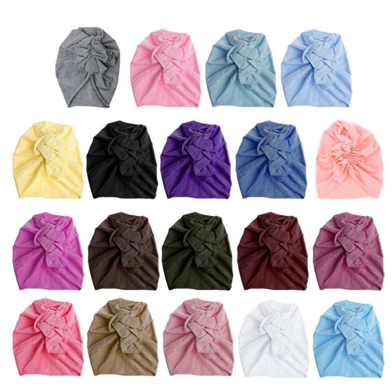 Mũ Beanie Đính Nơ Xinh Xắn Cho Bé Gái