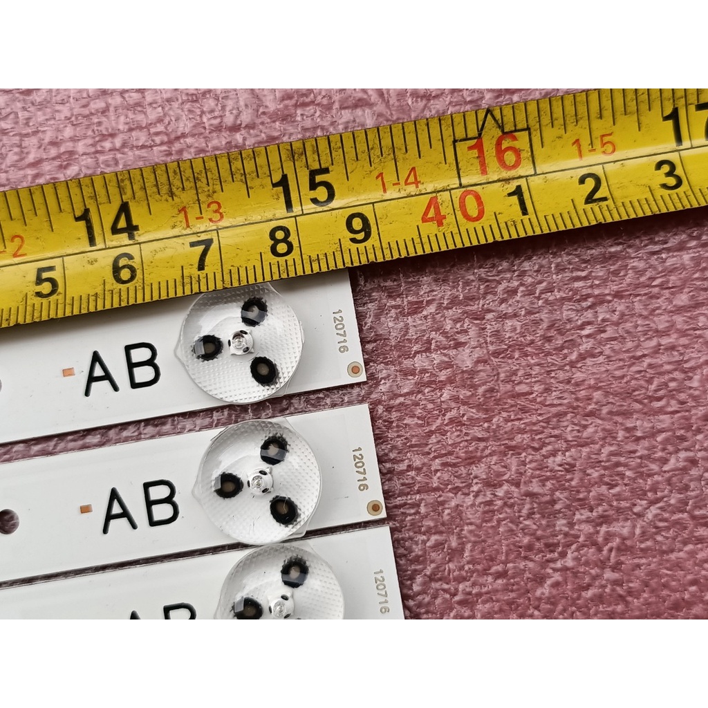 THANH LED TIVI SONY 40EX430 HÀNG MỚI 100%, 1 BỘ 12 THANH AB, MỖI THANH 5 BÓNG 3V, DÀI 38,5cm SAMSUNG