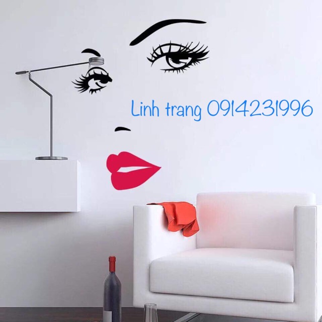 Mica dán tường mắt môi( dành cho spa)
