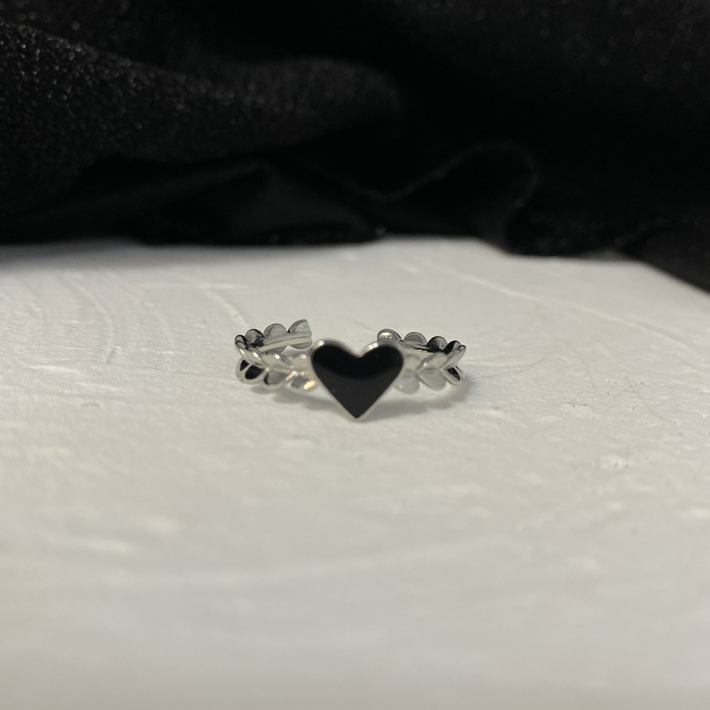 Nhẫn hở hình trái tim xinh xắn thời trang 191055