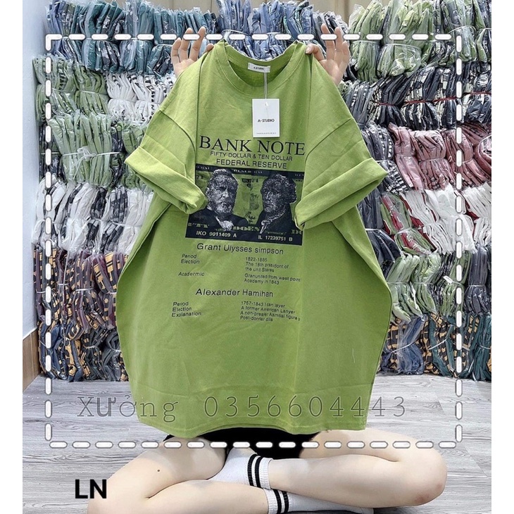 Áo phông BANK NOTE DA6