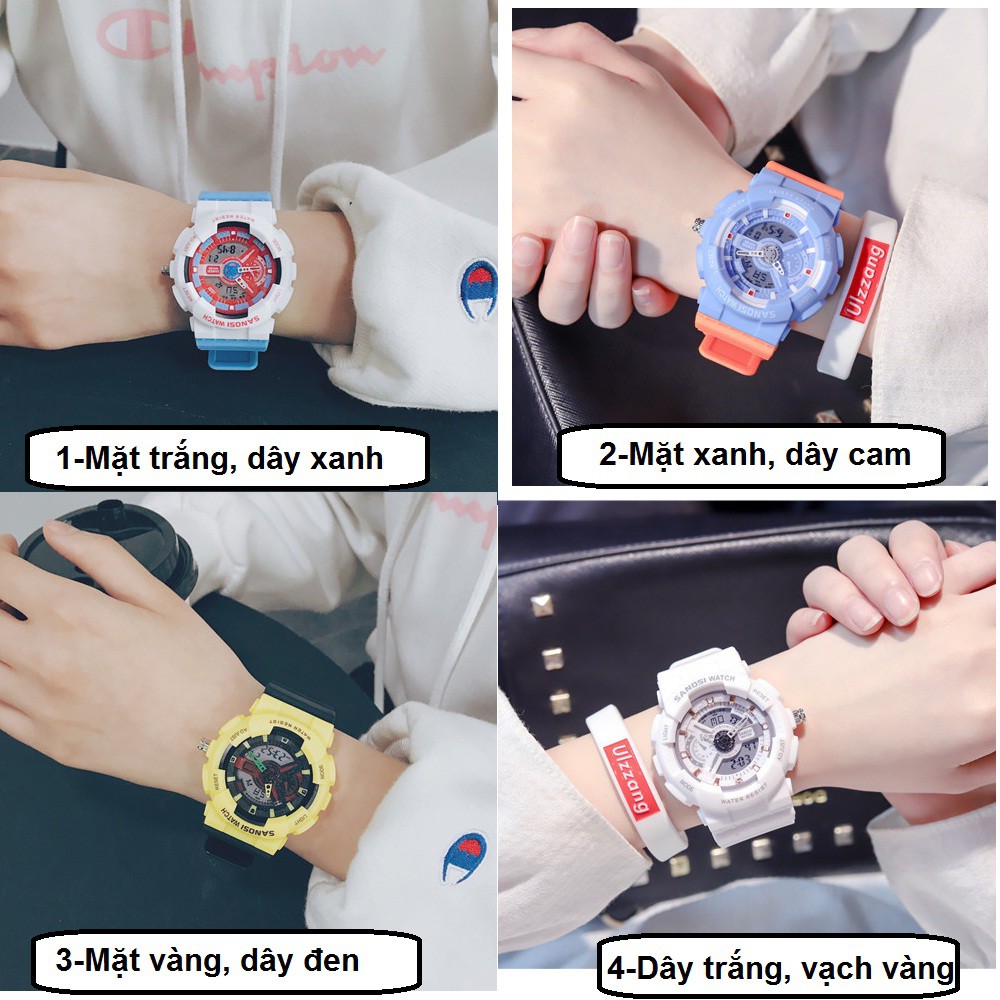 Đồng Hồ Thể Thao Nam Nữ Sanosi Dây Silicon Thời Trang | BigBuy360 - bigbuy360.vn