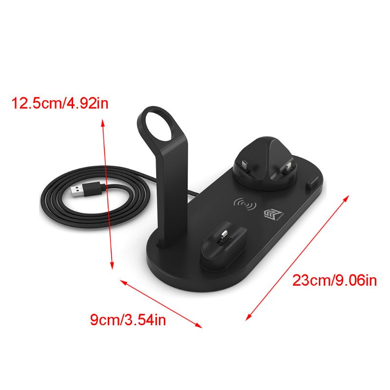 Đế Sạc Nhanh Không Dây 4 Trong 1 Cổng Cắm USB Dùng Cho 8 X XS