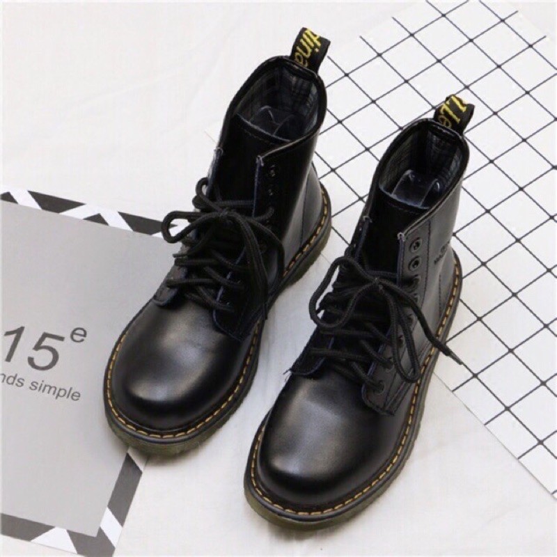 sẵn/Giày Dr đế kếp🤩GIAO NGAY \ Boot da cao cổ | đế 2cm giày martin (ĐẶT GIAO LUÔN Ạ) | BigBuy360 - bigbuy360.vn