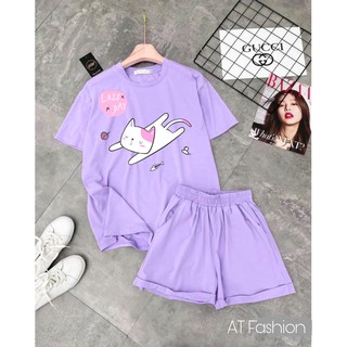 Mcbb 24-49 kg 100% vải cotton đồ bộ cộc tay cho bé gái áo thun bé gái quần đùi phông quần áo bé gái