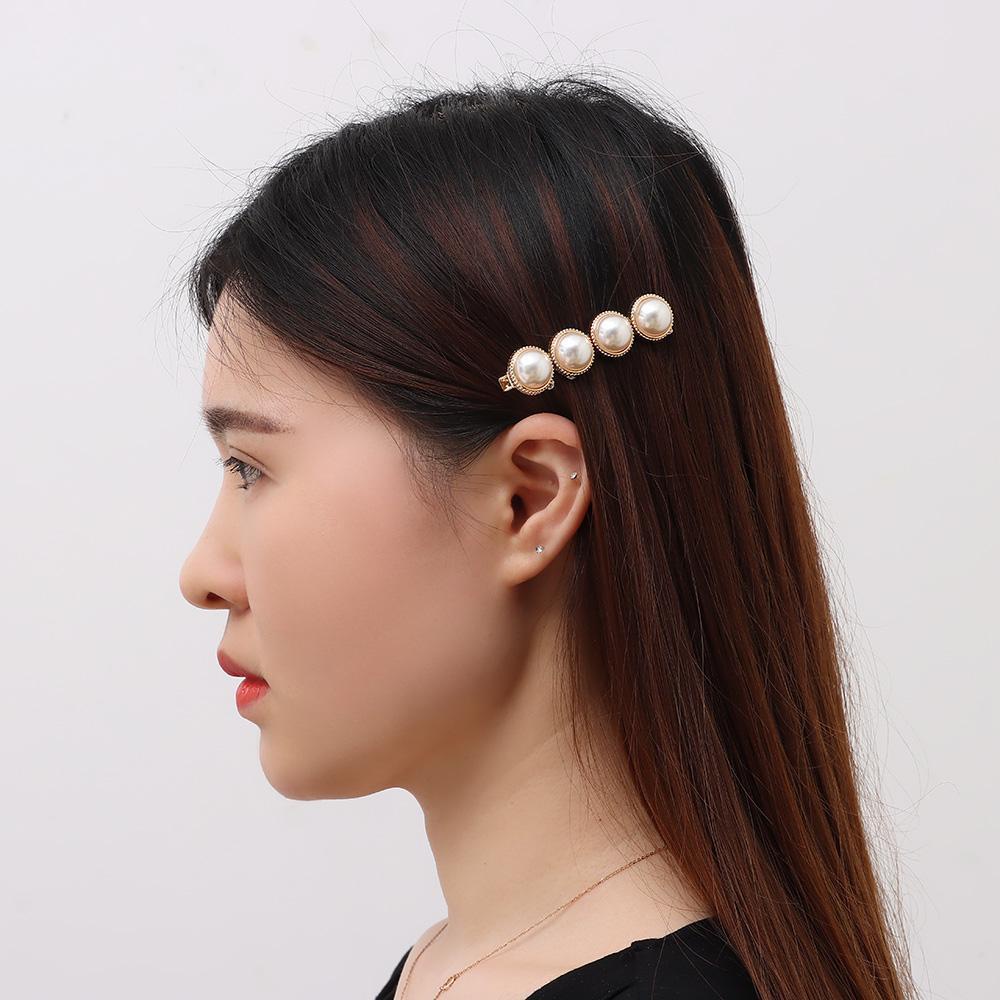 Xiantin Kẹp Tóc Hình Hoa Đính Ngọc Trai Giả Thời Trang Dành Cho Cô Dâu X|Nút Áo