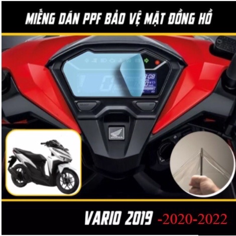 Bảo vệ mặt đồng hồ PPF cho xe Vario chống xước và quyệt cao cấp