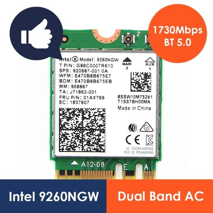 Card Wifi Intel 9260ngw Ac 9260 M.2 Ngff Laptop Pc 2x2 Wlan | 10tvira