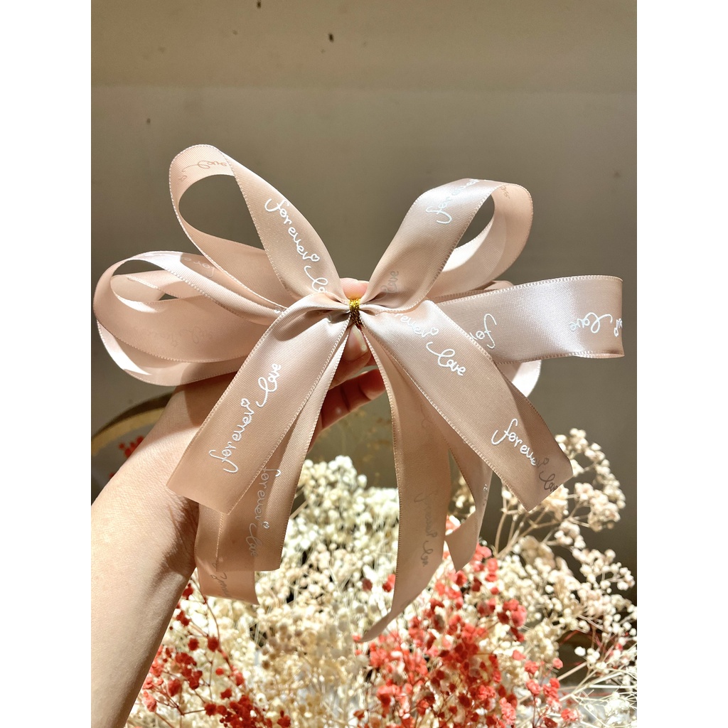 Nơ ruy băng hộp quà, bảng 4cm, trang trí hộp quà, bình hoa, bó hoa sinh nhật,quà tặng.