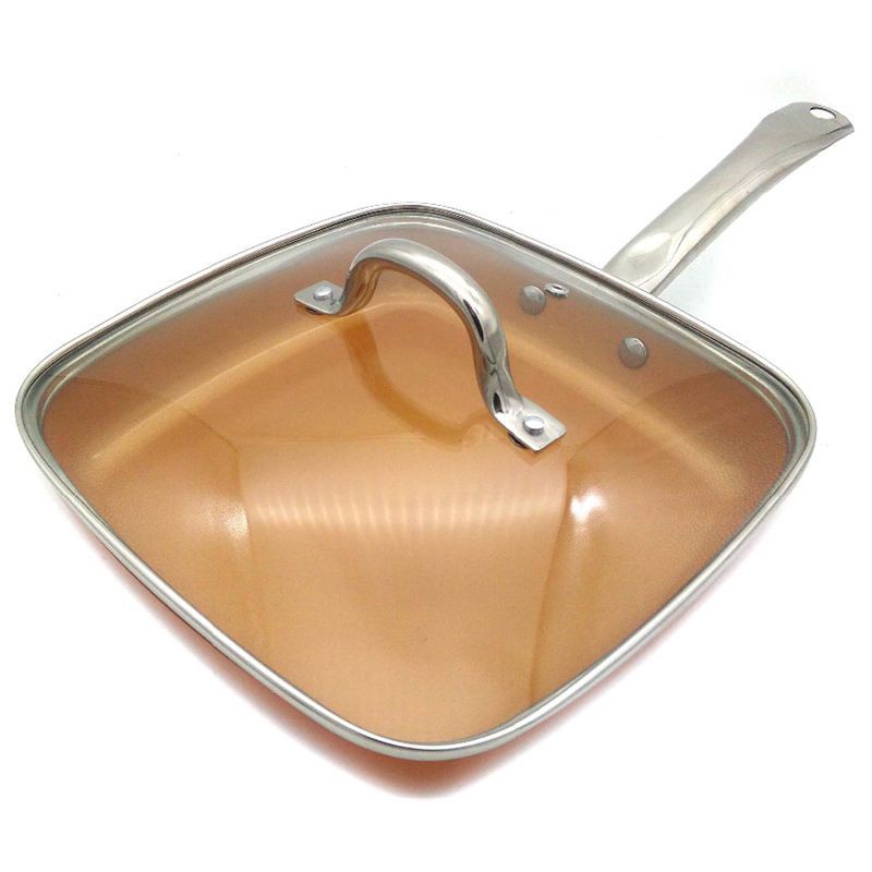 Non-Stick Copper Frying Pan With Ceramic Coating And Induction#HAVN