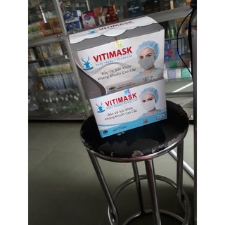 100k 3 hộp khẩu trang y tế kháng khuẩn 4 lớp vitimask