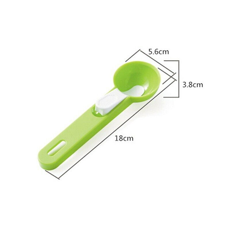 1 Muỗng Nhựa Múc Kem/Trái Cây Hình Cầu Màu Sắc Ngọt Ngào