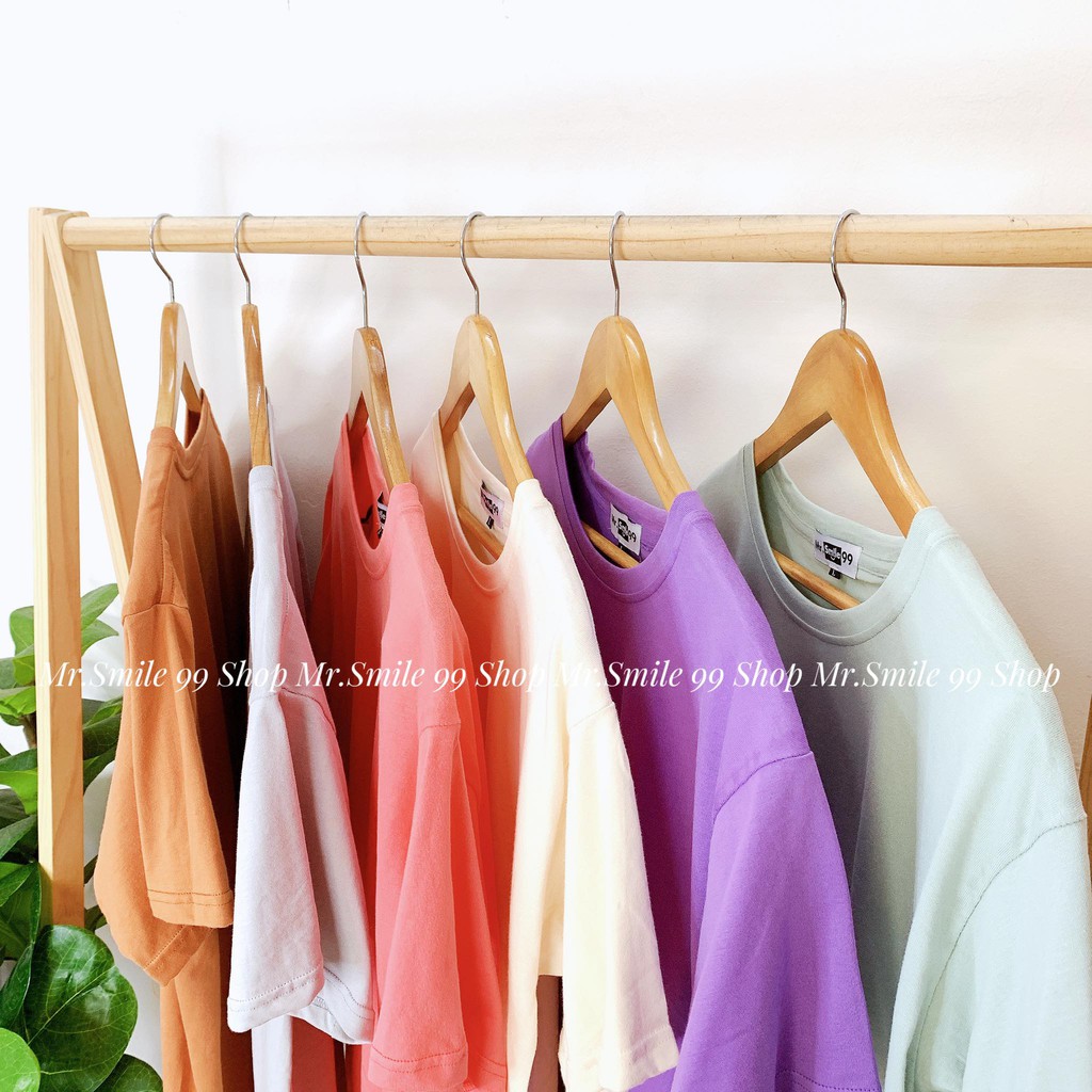 Áo Thun Trơn Basic Chất Vải Dày Siêu Đẹp nhiều màu Unisex Mr.Smile 99 Shop
