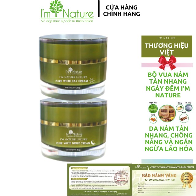 [I'm Nature] Kem Nám Tàn Nhang Ngày Đêm I'm Nature 30gr_An Toàn Tuyệt Đối Bà Bầu Và Sau Sinh