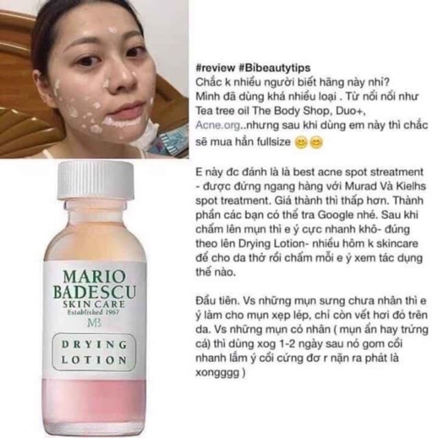 Chấm mụn Mario Badescu Drying Lotion
