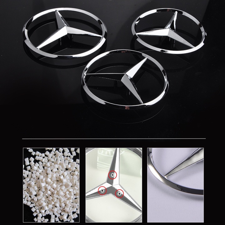 Logo biểu tượng sau xe ô tô Mercedes cao cấp M9