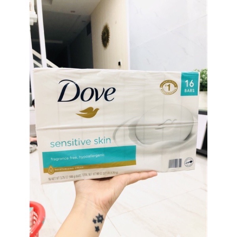 XÀ BÔNG CỤC DOVE SENSITIVE SKIN - DÀNH CHO DA NHẠY CẢM CỦA MỸ