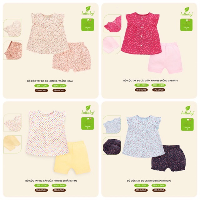 Bộ chữ A Cotton Poplin BG Lullaby 2020