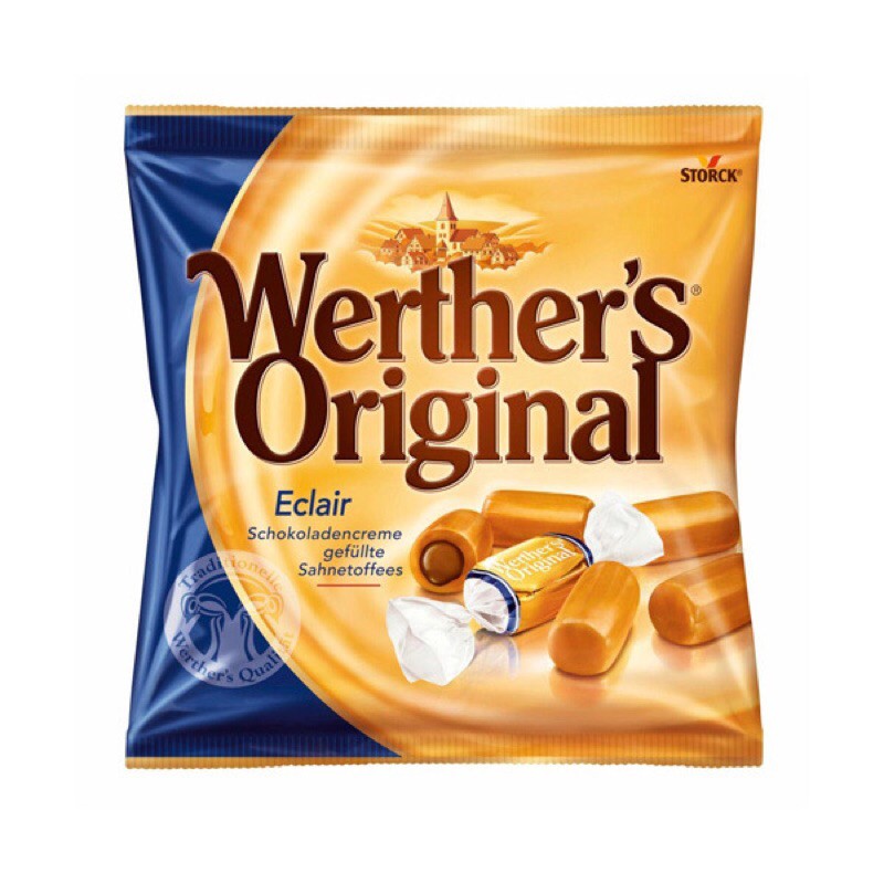 Kẹo Werther's caramen nhân kem socola eclair 100g