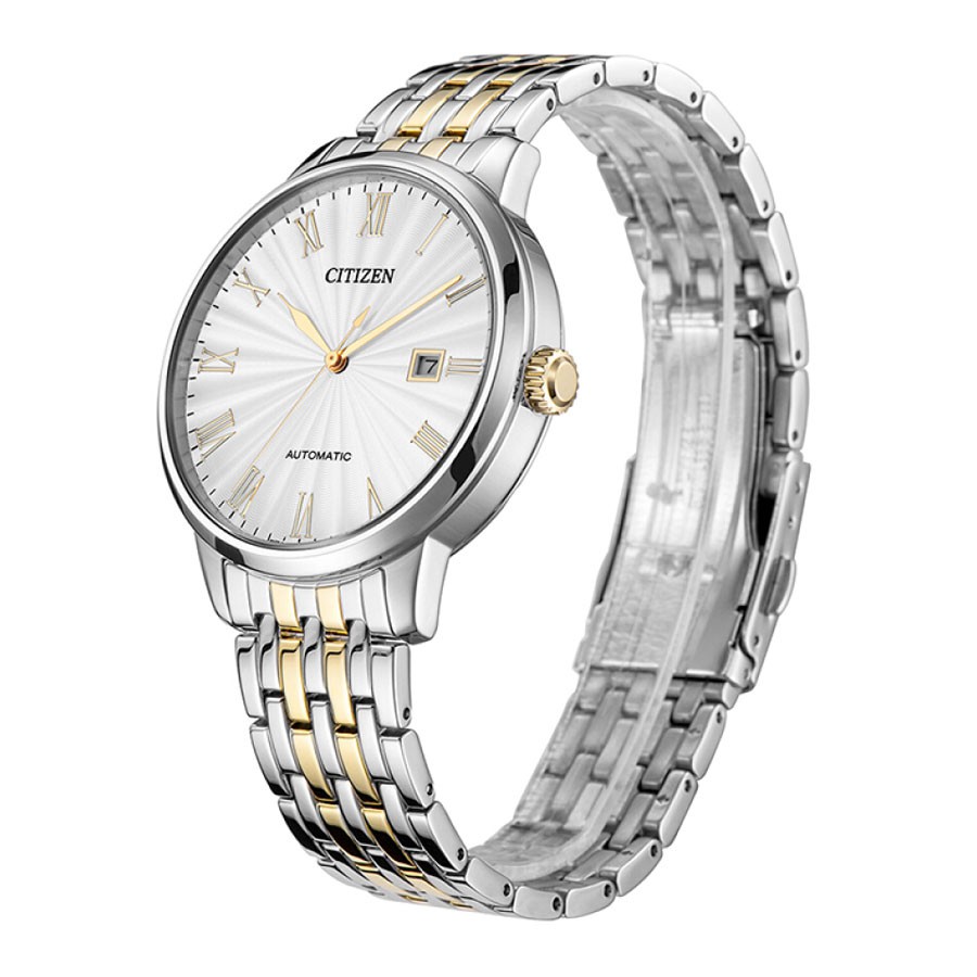 Đồng Hồ Nam Citizen Dây Thép Không Gỉ NJ0084-59A - Mặt Trắng (Sapphire)