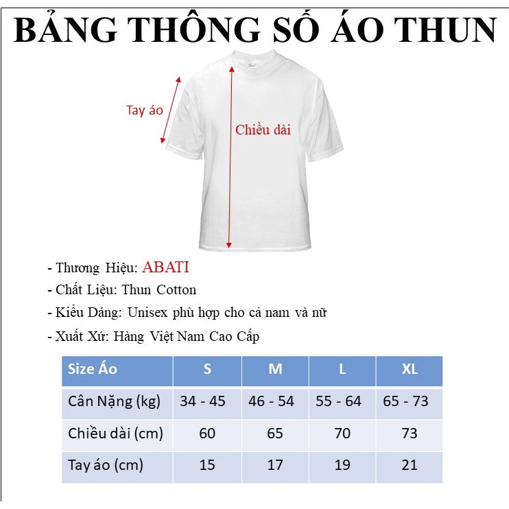 Áo phông nam nữ form rộng cổ tròn tay ngắn kiểu dáng unisex big size vải thun mềm mịn cao cấp hình in đẹp ABATI (Xả Kho