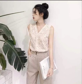 Set Áo ren nổi + quần đũi