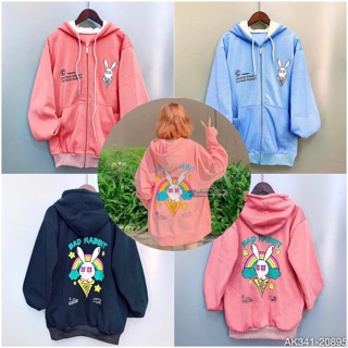 Áo Khoác Nỉ BAD RABBIT Siêu Hot. Hottrend - Couple