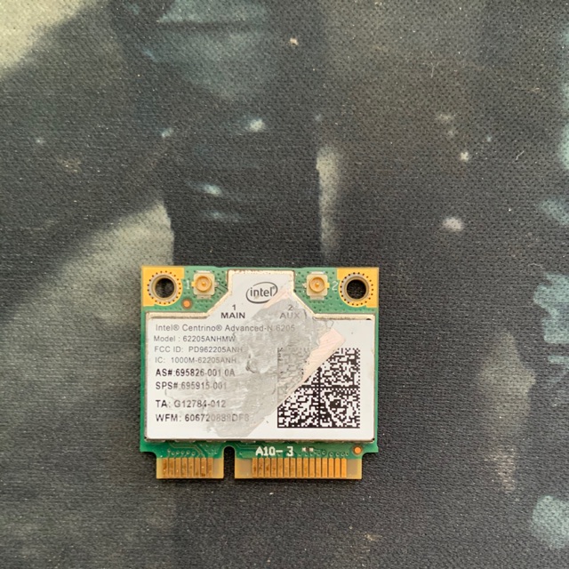 Card wifi laptop hp 8470p centrino 62205ANHMW