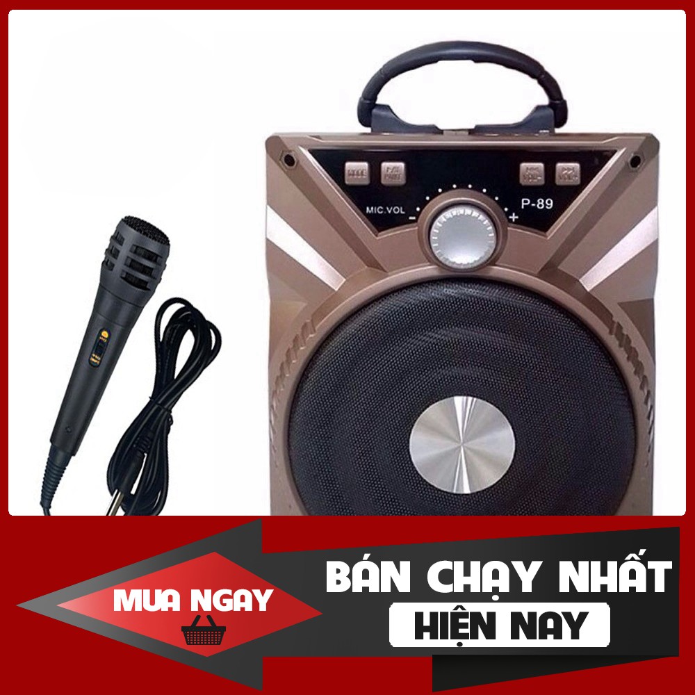 [FREESHIP] Loa bluetooth hát karaoke P87 P88 P89 tặng 1 micro hát karaoke KGR - Hàng chất lượng, cam kết giá tốt nhất mi