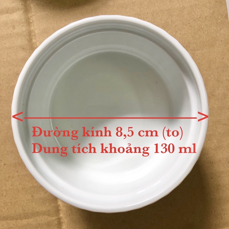 Khuôn sứ trắng- Khuôn Ramenkin không nắp