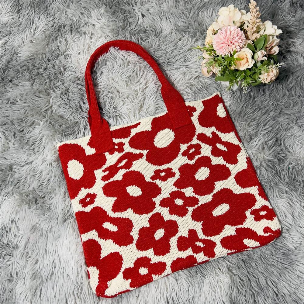 Túi Xách Tote Dệt Kim Thời Trang Đi Biển Cho Nữ