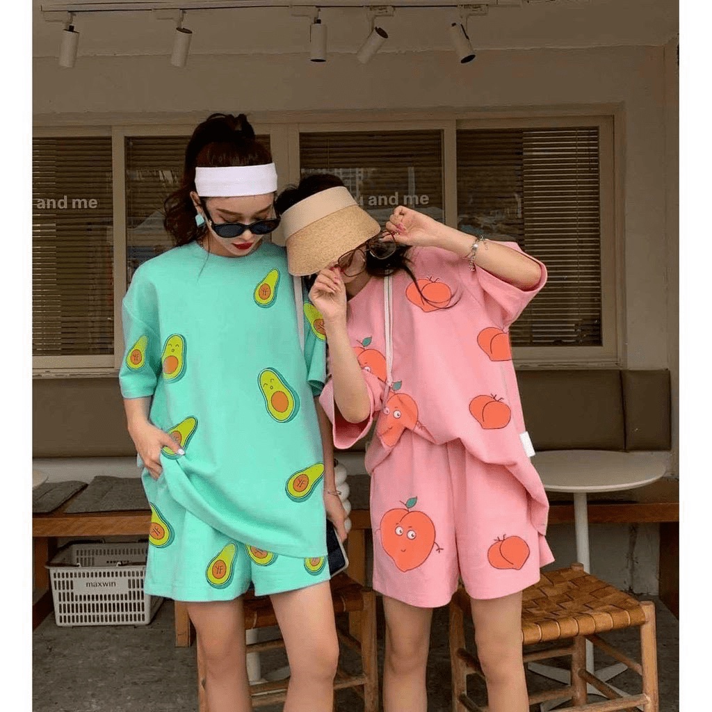 SET BỘ NỮ MẶC NHÀ MÀU SẮC TƯƠI SÁNG FOM RỘNG MẶC BAO THOẢI MÁI