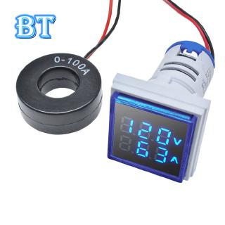 Đồng Hồ Đo Điện Áp Kỹ Thuật Số 22mm AC 50-500V 0-100A