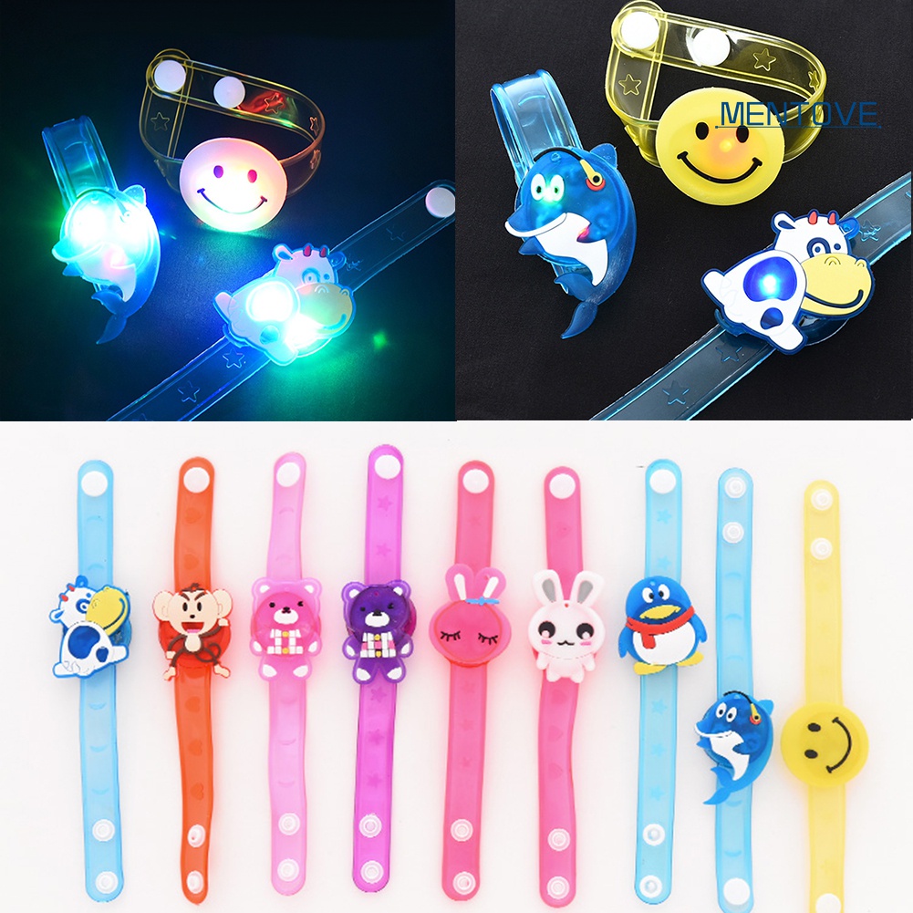 1 Vòng Tay Đèn LED Hoạt Hình Angry Birds Doraemon Cho Bé