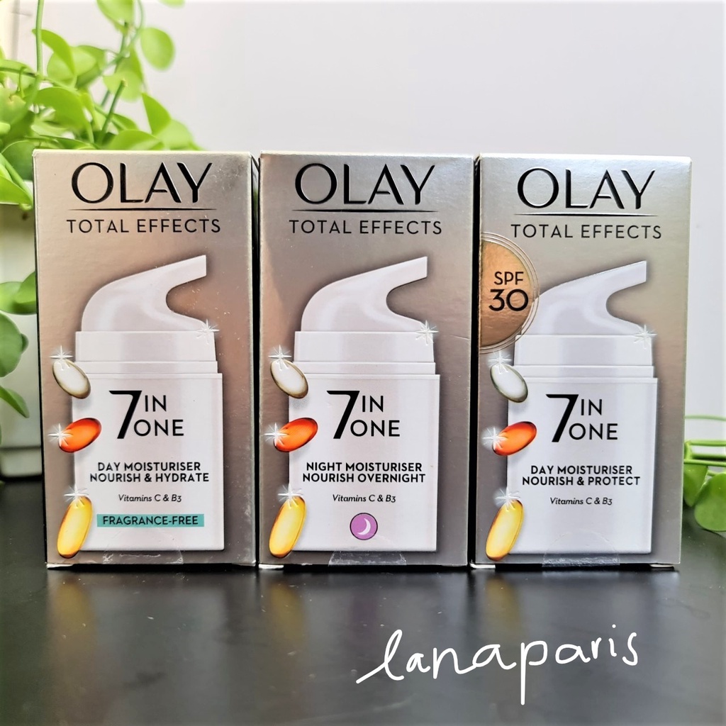 Sẵn Bill UK Sẵn kem dưỡng Olay Total Effect ngày và đêm 50ml