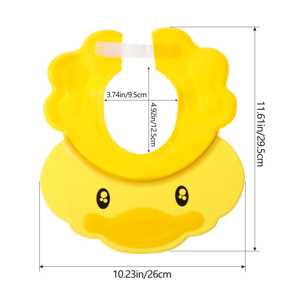 (Hàng Mới Về) Mũ Silicone Chắn Nước Đa Năng Bảo Vệ Mắt Và Tai Khi Tắm Cho Bé