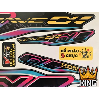 [ Loại 1] Tem Rời Wave 110cc Nice RGB New (2017-2021)- Ảnh Thật