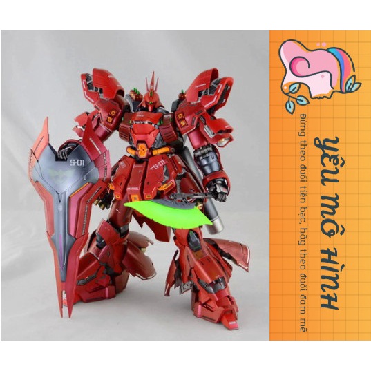 Mô hình Gundam MG Sazabi Ver Ka Tặng kèm Đèn Led  và Decal nước
